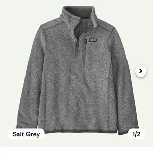 Boys XL Patagonia Better Sweater 1/4 zip Pullover